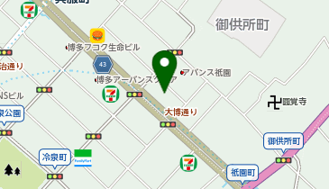 ファミリーマート博多大博通り 共同出張所(イーネットATM)の地図画像