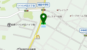 ファミリーマート昭島諏訪松中通り 共同出張所(イーネットATM)の地図画像