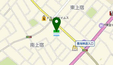 ファミリーマート東金南上宿 共同出張所(イーネットATM)の地図画像