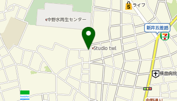 ファミリーマート中野新井三丁目 共同出張所(イーネットATM)の地図画像