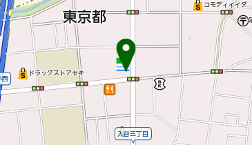 ファミリーマート入谷三丁目 共同出張所(イーネットATM)の地図画像