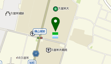 ファミリーマート久留米大学病院 共同出張所(イーネットATM)の地図画像