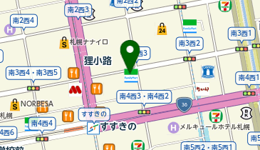 ファミリーマート札幌南3条西3丁目 共同出張所(イーネットATM)の地図画像
