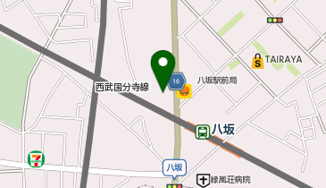 ファミリーマート東村山八坂駅前 共同出張所(イーネットATM)の地図画像
