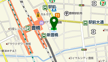 ファミリーマート豊橋駅東口 共同出張所(イーネットATM)の地図画像