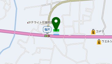 ファミリーマート寄居富田 共同出張所(イーネットATM)の地図画像