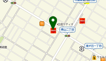 セルフ横山SSの地図画像