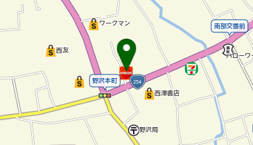 セルフ野沢北店の地図画像