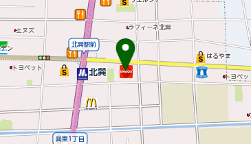北巽駅前店の地図画像