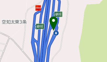 砂川高速SA上りSSの地図画像