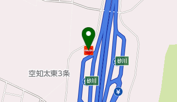 砂川高速SA下りSSの地図画像