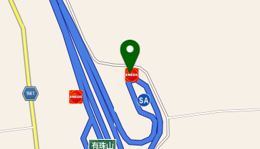 有珠山SA(下り)SSの地図画像