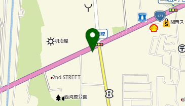 東茨木SSの地図画像