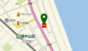 セルフ山田町中央SSの地図画像