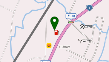 スーパーステーション金田一の地図画像