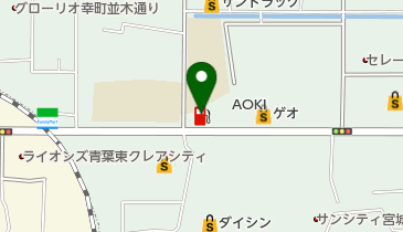 仙台幸町SSの地図画像