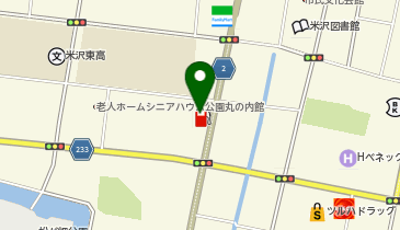 米沢丸の内SSの地図画像