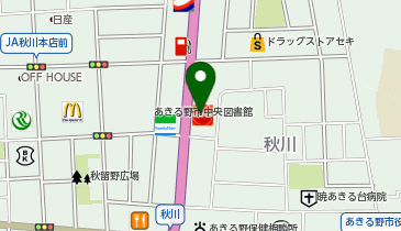 Dr.Driveセルフ秋川店の地図画像