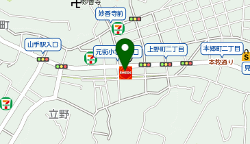 上野町SSの地図画像