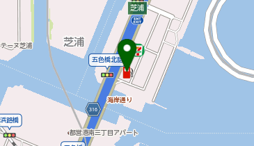 レインボーブリッジ芝浦SSの地図画像