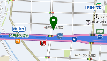 長田SSの地図画像