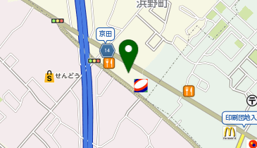 浜野インターSSの地図画像
