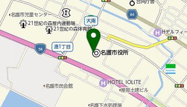 セルフ名護SSの地図画像