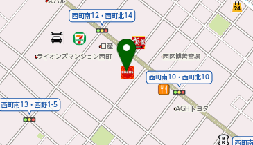 EneJet西町の地図画像
