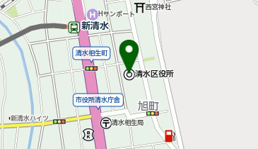 由比中央SSの地図画像