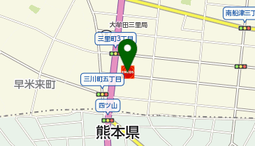 セルフ大牟田三里SSの地図画像