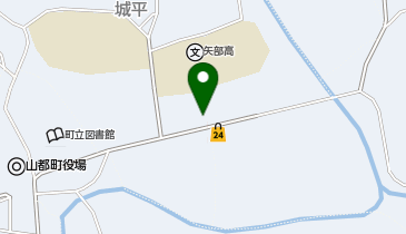 矢部バイパスSSの地図画像