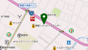 コスモ石油 ルート5朝里の地図画像