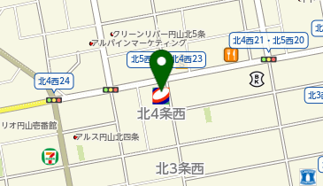 コスモ石油 北5条西の地図画像