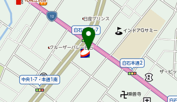 コスモ石油 ローズアベニュー白石の地図画像