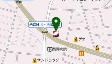 コスモ石油 西岡の地図画像