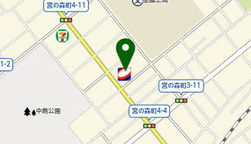 コスモ石油 宮の森の地図画像