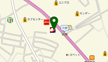 コスモ石油 青森西バイパスSSの地図画像