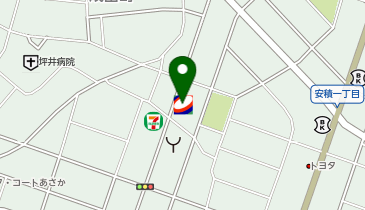 コスモ石油 セルフステーションあさかの地図画像