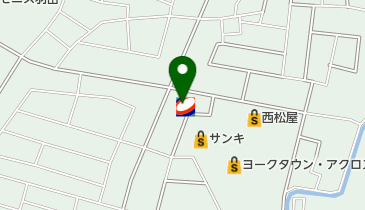コスモ石油 セルフピュア結城モールの地図画像