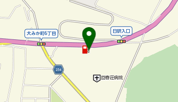 コスモ石油 スマイルいでの大みかの地図画像