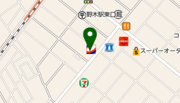 コスモ石油 セルフ&カーケアステーション野木の地図画像