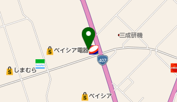 コスモ石油 セルフピュア日高ベイシアの地図画像