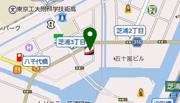 コスモ石油 セルフ&カーケアステーション芝浦SSの地図画像