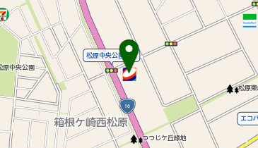 コスモ石油 ル-ト16箱根ケ崎の地図画像