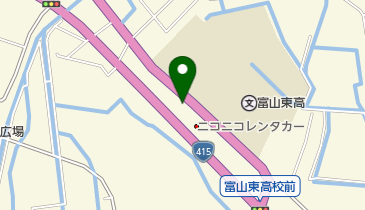 コスモ石油 ワンダフルセルフ富山東の地図画像