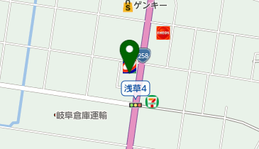 コスモ石油 セルフステーション大垣の地図画像