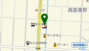 コスモ石油 セルフ茜部の地図画像