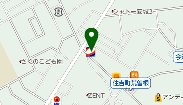 コスモ石油 セルフ安城住吉の地図画像