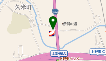 コスモ石油 セルフ&カーケアセンター伊賀上野の地図画像