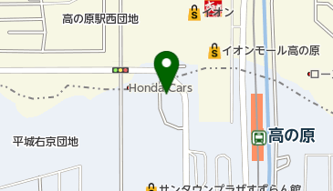 コスモ石油 セルフステーション高の原の地図画像